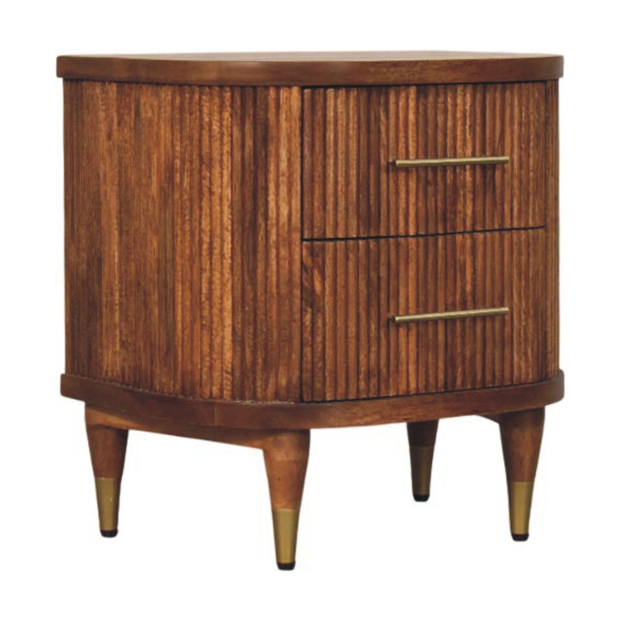 Dala - Ribbed Bedside Table