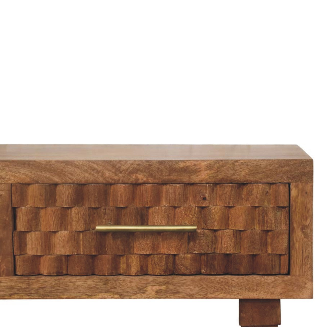 Arno Console Table in Golden Teak Finish