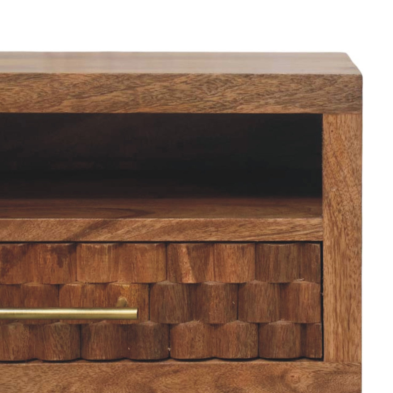 Arno - Wall-Mounted Nightstand in Golden Teak