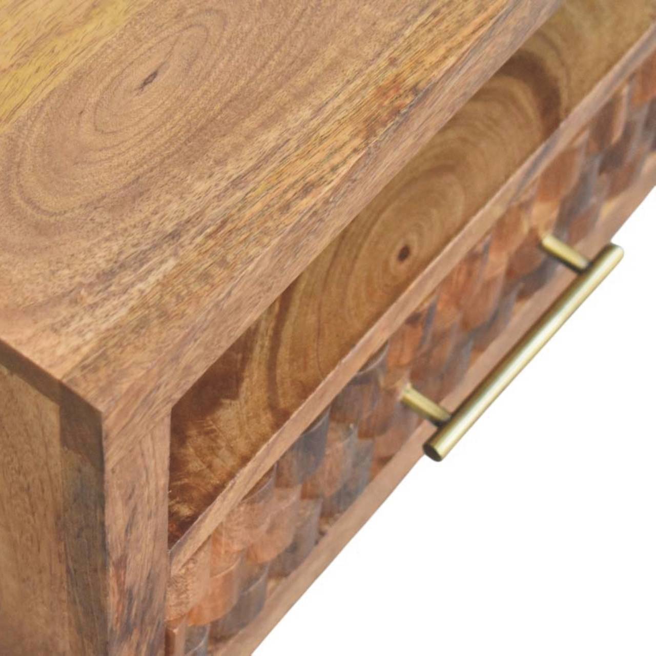 Arno - Wall-Mounted Nightstand in Golden Teak