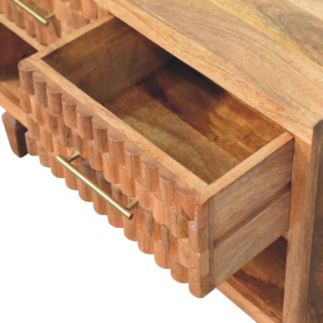 Arno - Shoe Storage Unit in Golden Teak