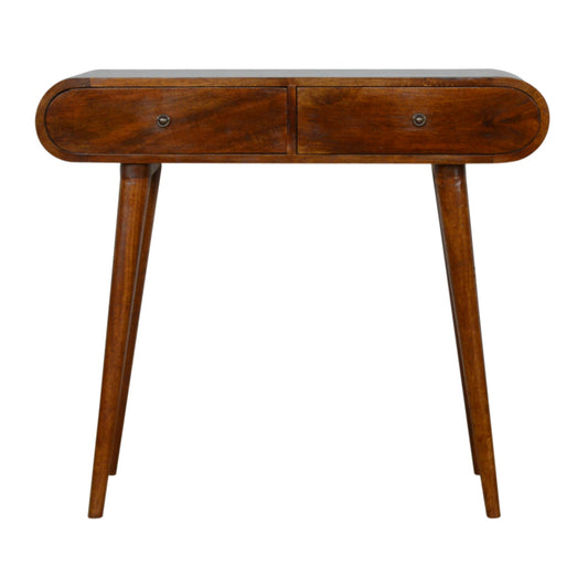 London Console Table in Chestnut Finish