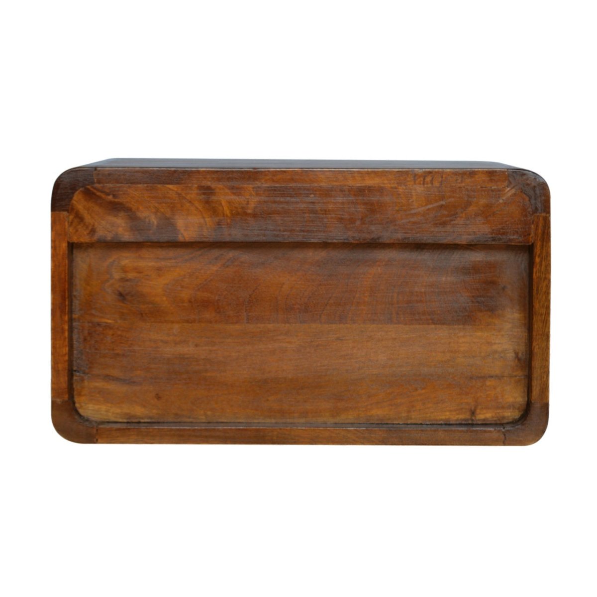 Chestnut Rounded Floating Bedside Table - V - LOOX