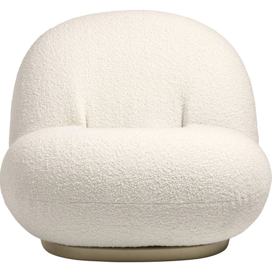 Classic Boucle Pacha Lounge Chair, Gold Base｜ DC Concept