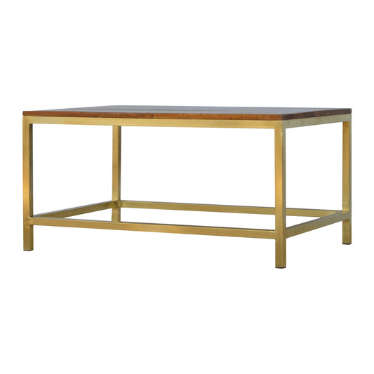 The Hollis Gold Coffee Table