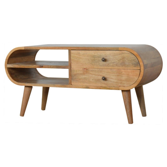 London Media Unit in Oak-like Finish