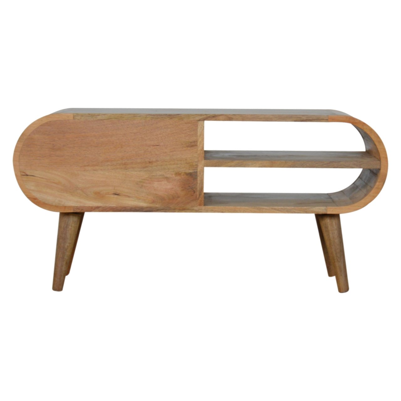 London Media Unit in Oak-like Finish