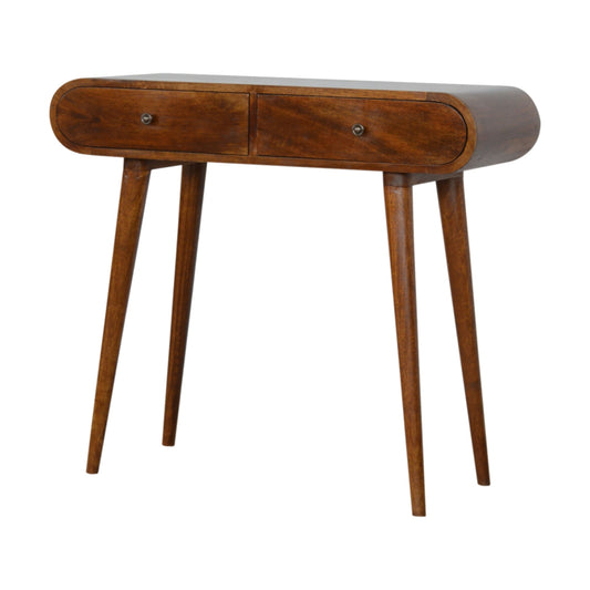 London Console Table in Chestnut Finish